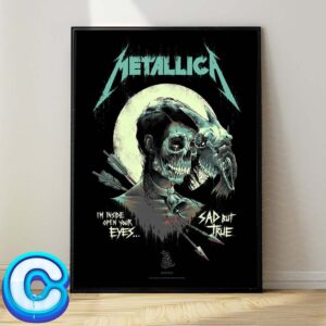 Metallica The Black Album Sad But True For The 30th Anniversary Art By Luke Preece Wall Decor Poster Canvas