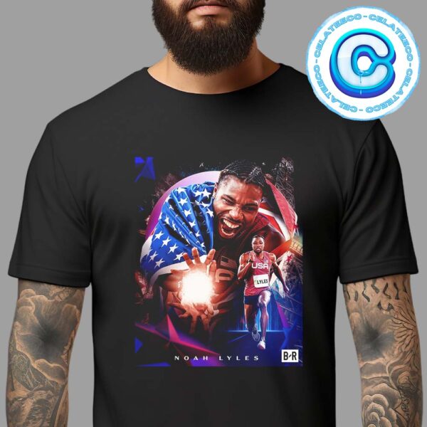 Noah Lyles From Team USA Takes Home Bronze In The Mens 200m Final Of Olympic Paris 2024 Unisex T-Shirt