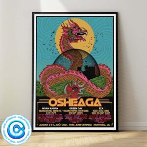 Osheaga Live Show Concert On August 2-4 2024 At Montreal QC Wall Decor Poster Canvas