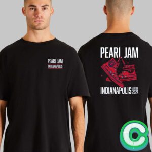 Pearl Jam With Glen Hansard Event Tee At Ruoff Music Center In Indianapolis Indiana On August 26 2024 The Lady Victory Soldiers and Sailors Monument Artwork Two Side Unisex T-shirt