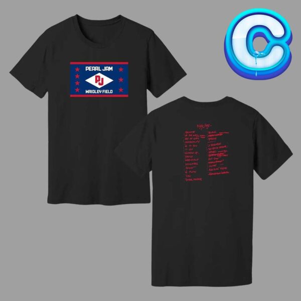 Pearl Jam Wrigley Field Tee At The Windy City On August 29th 2024 Two Sides Unisex T-Shirt