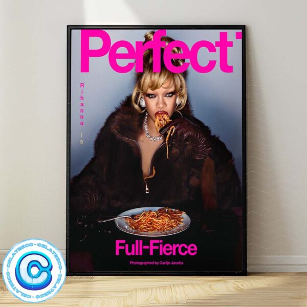 Perfect Rihanna Is Full Fierce Photographed By Carlijn Jacobs Wall Decor Poster Canvas