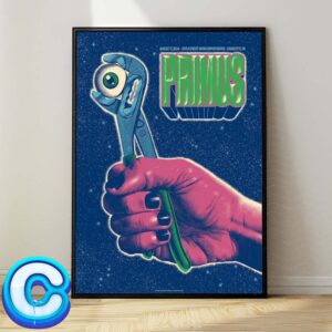 Primus Show Concert Music Poster At Skyla Credit Union Amphitheatre On August 17th 2024 Wall Decor Poster Canvas