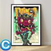 Primus Show Concert Music Poster At Skyla Credit Union Amphitheatre On August 17th 2024 Wall Decor Poster Canvas