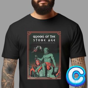 Queens Of The Stone Age The End Is Nero Live Show Concert Poster For Ama Music Festival In Bassano Del Grappa IT On July 6th 2024 Unisex T-Shirt