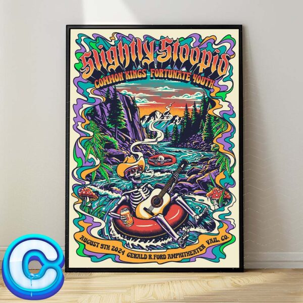 Slightly Stoopid Concert Show On August 9th 2024 At Vali CO Poster Wall Decor Poster Canvas