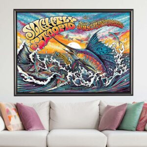 Slightly Stoopid Show At Dailys Place Jacksonville Florida On August 1th 2024 Wall Decor Poster Canvas