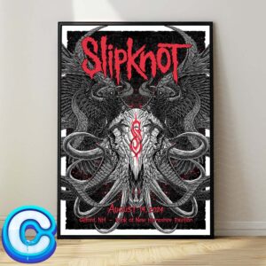 Slipknot 2024 Tour Concert Music On August 14th 2024 At Gilford NH In Bank Of New Hampshire Pavilion Wall Decor Poster Canvas