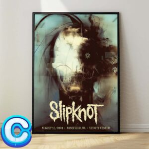 Slipknot 2024 Tour Poster For Mansfield MA At Xfinity Center On August 15 2024 Here Comes The Pain 25th Anniversary Tour Wall Decor Poster Canvas