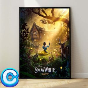 Snow White News Poster Live Action Reboot Starring Rachel Zegler Wall Decor Poster Canvas