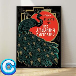 The Smashing Pumpkins Concert Live Show Music Poster For Atlanta GA On August 28th 2024 Home Decor Poster Canvas