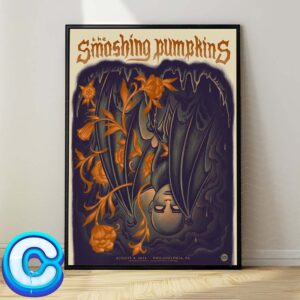 The Smashing Pumpkins Live Show At Citizens Bank Park On August 9th 2024 Wall Decor Poster Canvas