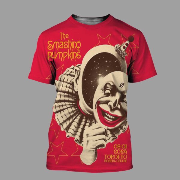 The Smashing Pumpkins Live Show Concert Toronto Rogers Contre On August 1th 2024 All Over Print Shirt