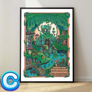 Umphreys McGee Live Show Concert Music Poster For Pier Sĩ Pavilion In Baltimore MD On August 29th 2024 Home Decor Poster Canvas