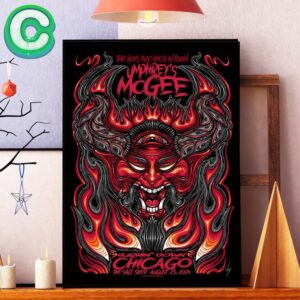 Umphreys McGee With The Boys Are Back In Town Tonight Poster On August 23 2024 At The Salt Shed In Chicago Home Decor Poster Canvas