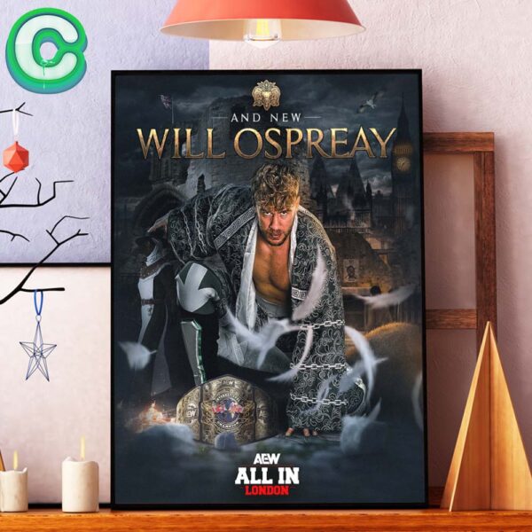 Will Ospreay – The Aerial Assassin Winner International Champions For The Aew All In LonDon Home Decor Poster Canvas