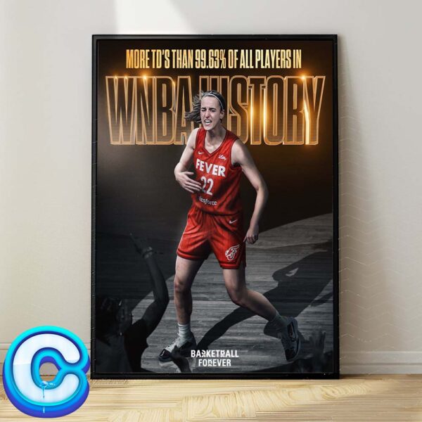 Caitlin Clark From Indiana Fever Already Has More Triple Doubles Than 99.63% Of All Players In WNBA History Home Decor Poster Canvas