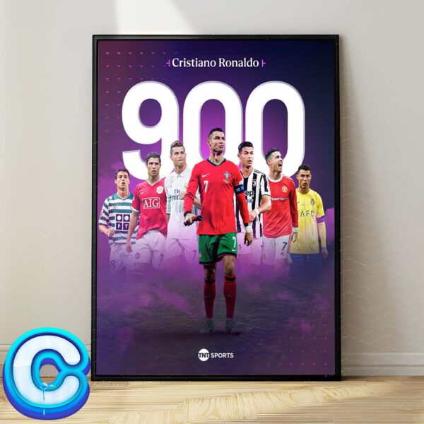 Congrats To Cristiano Ronaldo For Reaching 900 Goals In His Career Home Decor Poster Canvas