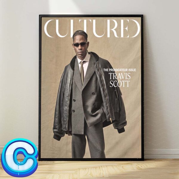 Cultured The Provocateur Issue Travis Scott 2024 Home Decor Poster Canvas