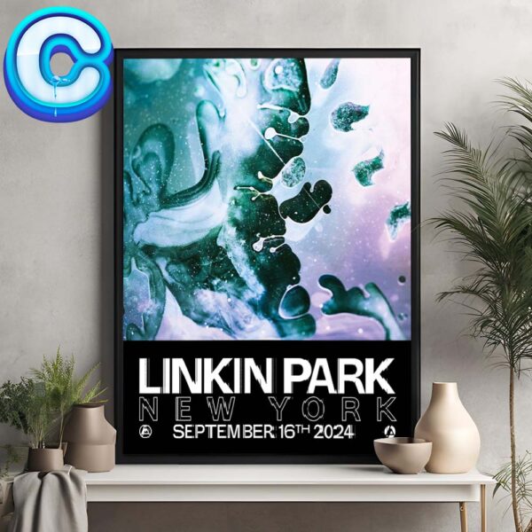 Linkin Park From Zero World Tour Live Show Music Poster For Barclays Center In Brooklyn NY On Semtember 16th 2024 Home Decor Poster Canvas